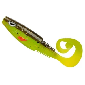 Shad Berkley Soft Bait Sick Curl Shad Brown Chartreuse, 19g, 12cm