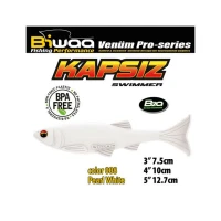 Shad, Biwaa, Kapsiz, 7,5cm,, culoare, 008, Pearl, White, b001569, Shad-uri, Shad-uri Biwaa, Biwaa