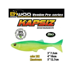 Shad Biwaa Kapsiz 7,5cm, Culoare 202 Limetreuse