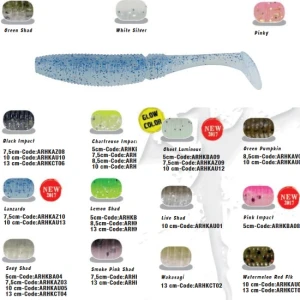 Shad Colmic Herakles Ghost Shad 10cm Ghost Luminous Fluorescent