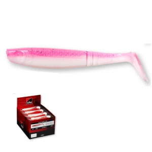 Shad Dam Paddletail Pink White 10cm