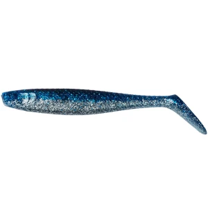 Shad Dam Slim Paddle Tail 10cm, 7g, Blue Silver, 4buc/pac