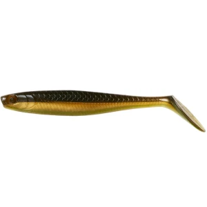 Shad Dam Slim Paddle Tail 10cm, 7g, Olive Gold, 4buc/pac