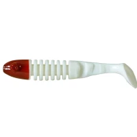 Shad Delalande Skeleton 11cm White Red Head 61 Shad Delalande Skeleton 11cm White Red Head 61