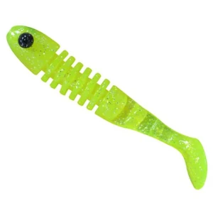 Shad Delalande Skeleton, Chartreuse, 8cm, 5buc/pac