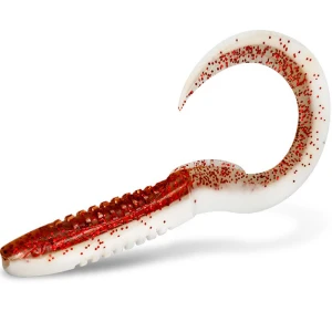 Shad Delphin Twistax Eeltail Uvs, Deadsnow, 6cm, 30buc/pac