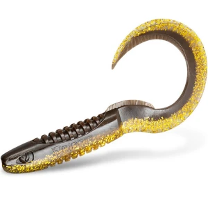 Shad Delphin Twistax Eeltail Uvs, Mudgold, 6cm, 30buc/pac