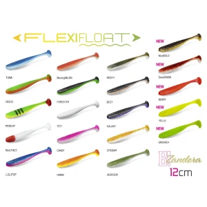 Shad Delphin Zandera Flexifloat Uvs, Mix, 12cm, 30buc/pac