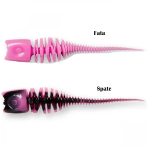 Shad Effzett Garlic Trout 6cm Uv  Pink Black 10buc/pac