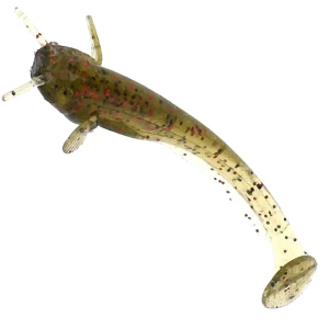 Shad Fishup Catfish, 5cm, Green Pumpkin Red And Black, 10buc/pac