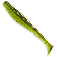 Shad Fishup U-shad, 10.1cm, Green Pumpkin Chartreuse, 8buc/pac