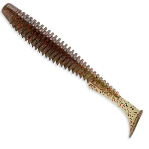 Shad FISHUP U-Shad, 5cm, Green Pumpkin Red & Black, 10buc/pac