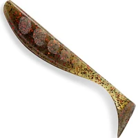 Shad Fishup Wizzle Shad, 12.5cm, Green Pumpkin Red & Black, 4buc/pac