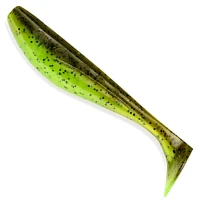 Shad Fishup Wizzle Shad, 8cm, Green Pumpkin Chartreuse, 8buc/pac