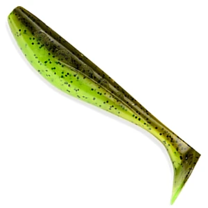 Shad FISHUP Wizzle Shad, 8cm, Green Pumpkin Chartreuse, 8buc/pac
