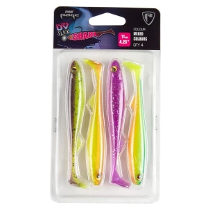 Shad FOX Rage Slick Shad Mixed Colors UV Colour Pack 13cm 4buc/blister Shad FOX Rage Slick Shad Mixed Colors UV Colour Pack 13cm 4buc/blister