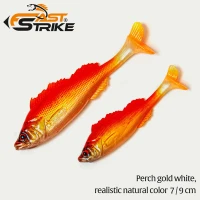 Shad Fast Strike Perch, PGW Perch Gold White, 9cm, 8.5g, 8buc/pac