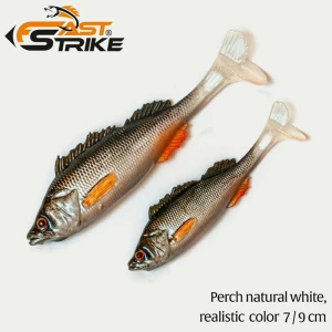 Shad Fast Strike Perch, Pnw Perch Natural White, 9cm, 8.5g, 1buc/pac