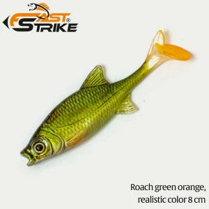 Shad Fast Strike Roach, Rgo Roach Green Orange, 8cm, 5g