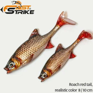 Shad Fast Strike Roach, Rrt Roach Red Tail, 8cm, 5g