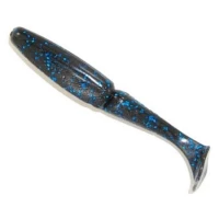 Shad Gambler Little EZ, Black Blue Glitter, 9.5cm, 9buc/plic