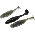 Shad Hide Up Stagger Original 2", 109 Black Solid, 5.9cm, 8buc/pac