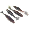 Shad Hide Up Stagger Original 3" Salt, SN-17 UV Holo Orange, 7.6cm, 4.5 g, 10buc/pac
