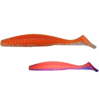 Shad Hide Up Stagger Original Salt 4", SN-17 UV Holo Orange, 10.2cm, 10g, 8buc/pac Shad Hide Up Stagger Original Salt 4", SN-17 UV Holo Orange, 10.2cm, 10g, 8buc/pac