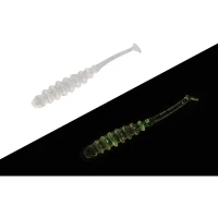 Shad Jackall Tidebeat 3.8cm 10 buc/plic Clear Glow Crush  Shad Jackall Tidebeat 3.8cm 10 buc/plic Clear Glow Crush