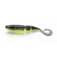 Shad, Lake, Fork, Sickle, Tail, Baby, Shad, 5.6cm, inch.Black, Gold, 15buc/plic, 01-2600-803, Shad-uri, Shad-uri Lake Fork, Lake Fork