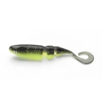 Shad Lake Fork Sickle Tail Baby Shad 5.6cm inch.Black Gold 15buc/plic Shad Lake Fork Sickle Tail Baby Shad 5.6cm inch.Black Gold 15buc/plic