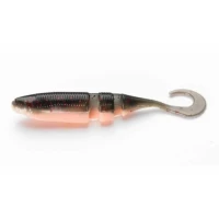 Shad Lake Fork Sickle Tail Baby Shad 5.6cm inch.Black Pink 15buc/plic