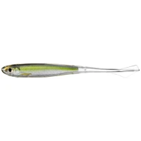 Shad Live Target Ghost Tail Minnow Dropshot, Silver / Green, 11.5cm, 4buc/pac