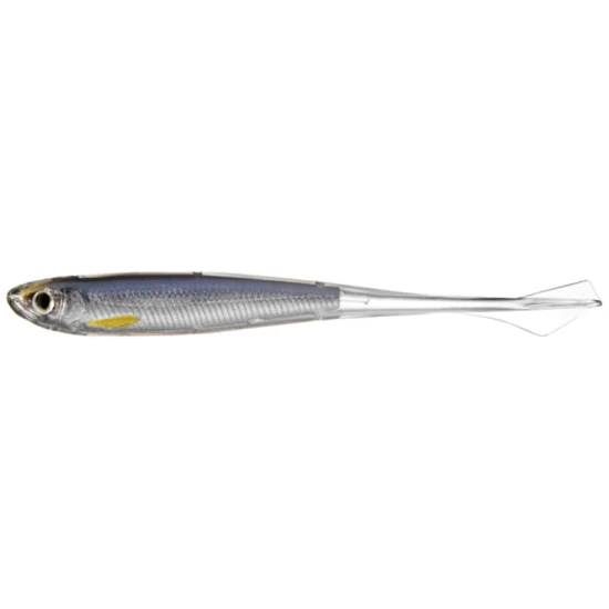 Shad Live Target Ghost Tail Minnow Dropshot, Silver / Smoke, 9.5cm