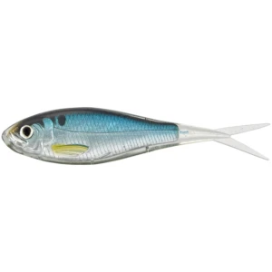 Shad Live Target Skip Shad Soft Jerkbait, Silver / Blue, 9cm, 4buc/pac