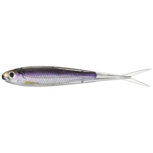 Shad Live Target Twitch Minnow Soft Jerkbait, Silver / Purple, 11.5cm, 4buc/pac