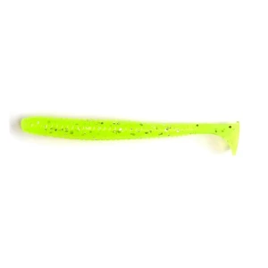 Shad Lucky John Pro Series S-shad Tail 2.8inch 7.1cm 071 Lime Chartreuse  7 Buc/plic