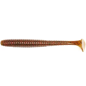 Shad Lucky John Pro Series S-shad Tail 3.8inch 9.6cm Pa03 Green Pumpkin 5 Buc/plic