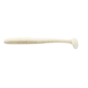 Shad Lucky John Pro Series S-shad Tail 3.8inch 9.6cm  T47 White Shad  5 Buc/plic