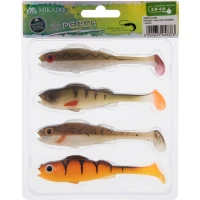 Shad Mikado Real Fish, Culoare Mix, 9.5cm, 4buc/pac Shad Mikado Real Fish, Culoare Mix, 9.5cm, 4buc/pac