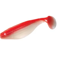 Shad Mister Twister 10cm White Red 4buc/plic