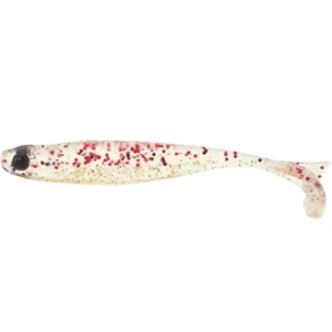 Shad Mustad Mezashi Tail Minnow, Red Gold Glitter, 7.6cm, 6buc/pac