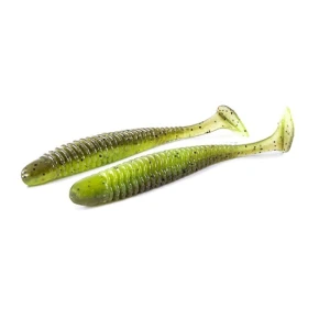 Shad Noike Ninja 3inch 7.6cm 131 Green Pumpkin Chart  9 Buc