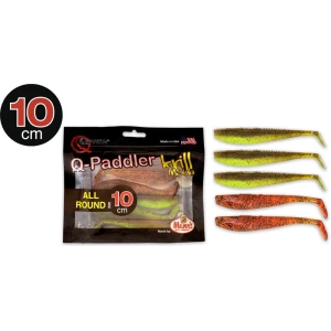 Shad Quantum 10cm Q-paddler Power Packs Allround Mix 3x Pumpkinseed Chart 2x Original Appleseed 5buc/plic