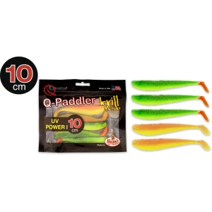 Shad Quantum 10cm Q-paddler Power Packs Uv Power Mix 3x Hot Shad 2x Desert Sunset  5 Buc/plic