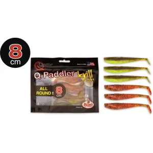 Shad Quantum 8cm Q-Paddler Power Packs Allround Mix  3x pumpkinseed chart 3x original appleseed  6.buc/plic Shad Quantum 8cm Q-Paddler Power Packs Allround Mix  3x pumpkinseed chart 3x original appleseed  6.buc/plic