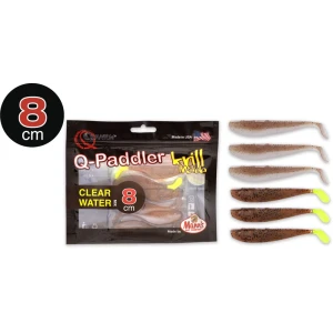 Shad Quantum 8cm Q-paddler Power Packs Clear Water Mix 3x Wakasagi 3x Brown Shiner Krill 6.buc/plic