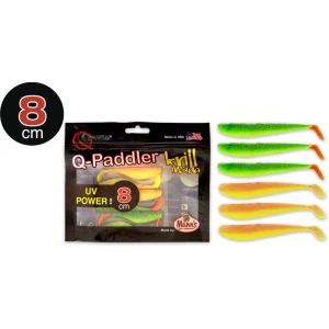 Shad Quantum 8cm Q-paddler Power Packs Uv Power Mix 3x Hot Shad 3x Desert Sunset 6.buc/plic