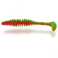Shad Quantum Magic Trout T-Worm Paddler 5.5cm culoare Neon Green Orange