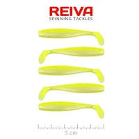Shad Reiva Flat Minnow, Flash Lemonade, 5cm, 1.30g, 5buc/pac